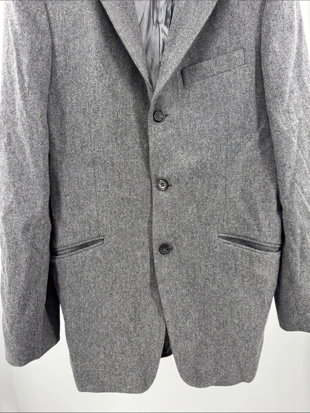 Banana Republic Men's Gray Sport Coat Blazer Tailored Wool-Blend 42L office